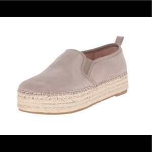 SAM EDELMAN Carrin putty suede espadrilles